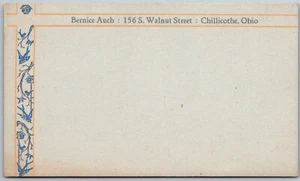 Chillicothe Oho um 1910 Kunsthandwerk personalisierte Postkarte - Bild 1 von 2