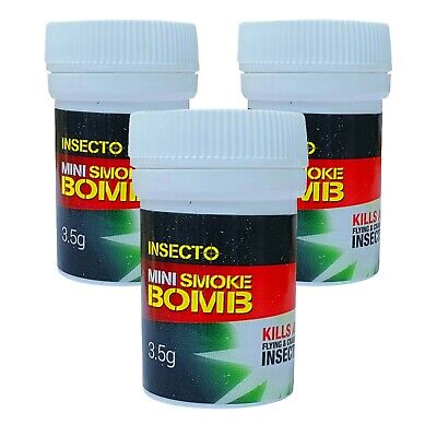 3 Smoke Insect Bomb Moth Cluster Wasp Fly Mite Bed Bug Flea Killer Pest Control* • 4.56£