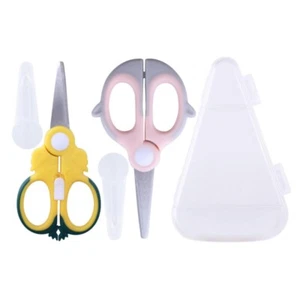 2Pcs Portable Baby Food Scissors with Safety Lock and Storage Case,Kicthen Shear - Picture 1 of 7