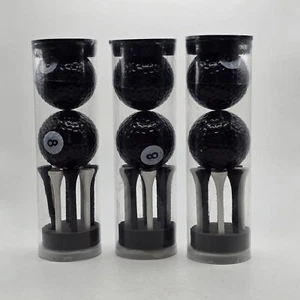 3er Set 8 Bälle/Tees Neu im Karton Black Golfer’s Doppelpack - Bild 1 von 4