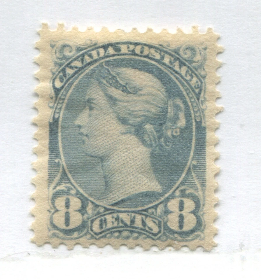 Canada 1893 8 cent Small Queen mint o.g. hinged - Image 1 of 1