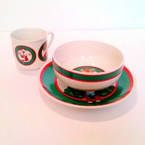 Silvestri Children's Christmas Reindeer Dinner Set Audrey Heffner - Picture 1 of 6