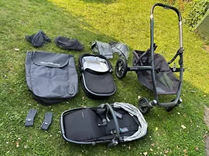 UPPAbaby VISTA Travel System (Model 0185) Black Carrycot Pushchair Covers - Picture 1 of 23