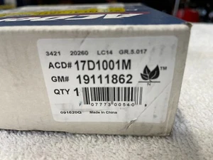 Authentic AC Delco Disc Brake Pad Set ACDelco 17D1001M GM 19111862 - Bild 1 von 2