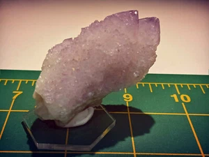 Schön! Amethyst Geist Kaktus Kristall Display Präparat auf Sockel - Südafrika - Bild 1 von 11