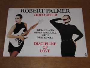 ROBERT PALMER - DISCIPLINE OF LOVE - ORIGINAL 1986 POSTER - Foto 1 di 7