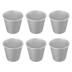 Impress Your Guests with 6x Aluminum Pudding Moulds for Stunning Desserts - Picture 1 of 24