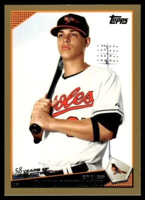 2009 Topps Gold Border Lou Montanez 0044/2009 Baltimore Orioles #509 - Image 1 of 2