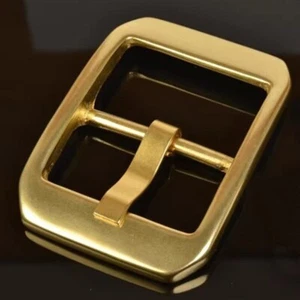Solid Brass Belt Buckles Tongue Pin Belt Buckle Fits For 1.5 INCHES Belt - Picture 1 of 7