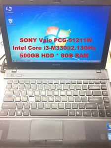 SONY Vaio PCG-51211W_Intel Core i3-M330@2.13GHz_500GB HDD_8GB RAM_13.0" Screen - Picture 1 of 12