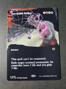Inevitable Defeat (Borderless) Rare MTG Tarkir Dragonstorm - Picture 1 of 2