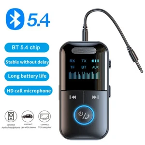 Receptor y transmisor 4 en 1 Bluetooth 5.4 inalámbrico adaptador de audio auxiliar de 3.5 mm - Imagen 1 de 24