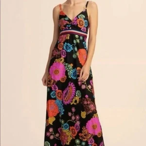 NWT Trina Turk Electric Reef Maxi Dress Swim Collection Sz Large $172 - Picture 1 of 6