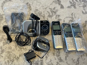 Vtech VS112-37 DECT 6.0 Bluetooth 3 Handset Cordless Phone, 2 Bases, Silver - Picture 1 of 6