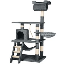 TecTake Stokeley Kratzbaum - 141cm, Grau (402275)