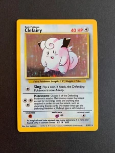 Pokémon Clefairy Base 5/102 Holo Unlimited LP - Picture 1 of 14