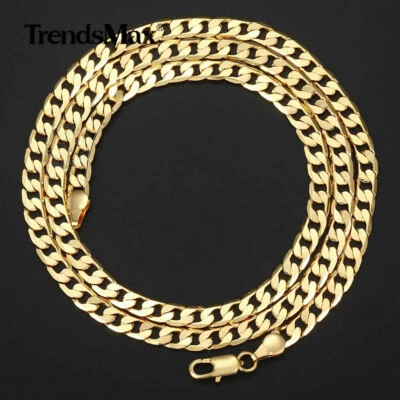 5MM 22" Yellow Gold Filled Cuban Curb Link Chain Necklace  - Image 1 of 4