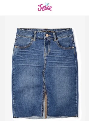NUEVO CON ETIQUETAS Falda Jean Justice con Pantalones Cortos Adjuntos Talla 8 Niñas NUEVA Foto 1 de 4