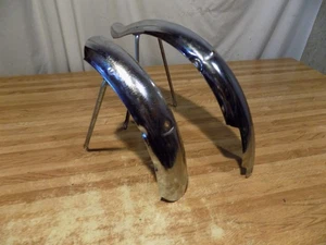 VINTAGE SCHWINN ORANGE KRATE FENDER SET 16 SPRINGER 20 REAR APPLE PATINA S2 98 - Bild 1 von 21