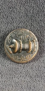 '00s Bicycle Corbin Coaster Hub Brake Brass Picture Lapel Stud Button Antique Ad - Picture 1 of 13