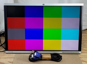 HP Compaq LA2405x A9P21A 24" LCD Monitor DP DVI VGA Grade B SEE NOTES - Picture 1 of 6