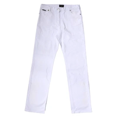 DOLCE & GABBANA Kids Jeans White Cotton Denim Trouser s. Tag 12 Years RRP 670usd - Image 1 of 4