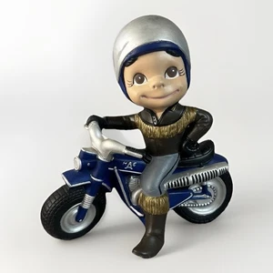 1972 Atlantic Mold Co. MAC Motorcycle Boy Ceramic Figurine - Picture 1 of 9