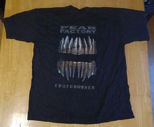 Vintage Fear Factory Edgecrusher Tour Band (XL) 90s Nu Metal Blue Grape 2-seitig - Bild 1 von 3