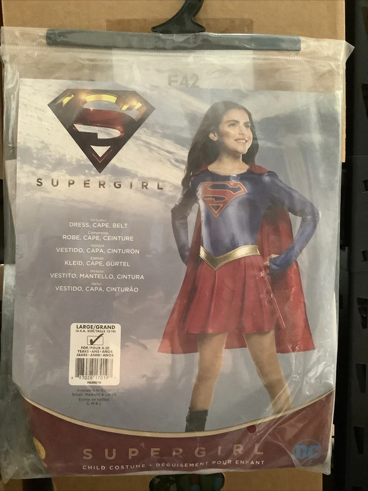 Supergirl Serie de TV DC Comics Superhéroe Disfraz Elegante Halloween Niño Disfraz Foto 1 de 1