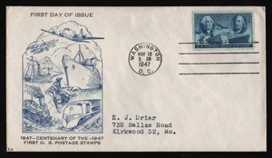 #947 Sello Postal 3c Centenario, 2do Día-Washington-Dañado **CUALQUIER 5 = ENVÍO GRATUITO** - Imagen 1 de 2