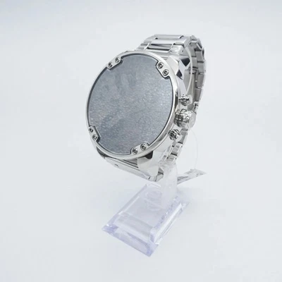 DIESEL Mr. Daddy DZ-7482 caja plateada tamaño 6,5 cm reloj usado para... - Imagen 1 de 4