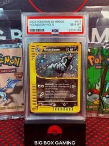 2003 Pokemon Skyridge Houndoom #H11 PSA 10 Gem Mint Perfect  SWIRL 💎🐕 POP - 74 - Picture 1 of 3