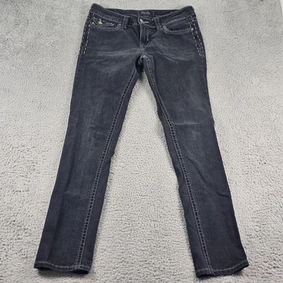 Pantalones de mezclilla MEK para mujer 31x34 carbón New York Cigarette ajustados elásticos premium Foto 1 de 4