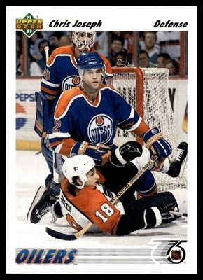 1991-92 Upper Deck Chris Joseph Edmonton Oilers #436 - Image 1 of 2