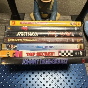 80's DVD Bundle 7 Movies - Spaceballs Blazing Saddles BIG Revenge of the nerds - Picture 1 of 18