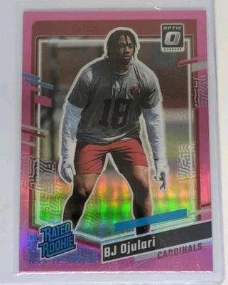 2023 Donruss - Rated Rookie BJ Ojulari No.301 Optic Preview Pink Prizm (RC) 💥 - Image 1 of 2