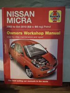 Nissan Micra Owners Workshop Manual Haynes 2003 To Oct 2010 52 To 60 Reg Petrol - Picture 1 of 6