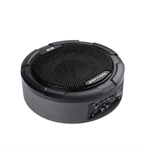 Marriola R8 Slim Untersitz Powered Auto Subwoofer, rundes Design, schwarz - Bild 1 von 6