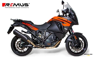 EXHAUST MUFFLER SILENCER REMUS NXT BLACK FOR KTM 1290 SUPER ADVENTURE R / S / T - Picture 1 of 3