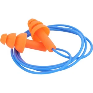 UCI Ear Plugs EP001C Spark Plug TPR Corded Comfort Work Sleep Snoring SNR 30dB - Picture 1 of 3