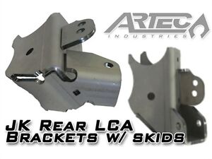 ARTEC Rear Lower Control Arm Brackets w/ Skids For 07-18 Jeep Wrangler JK JK4427