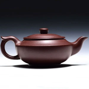 240ml Yixing Purple Clay Ball Shaped Infuser Teapot Kung Fu Tea Set Tea Ceremony - Picture 1 of 8