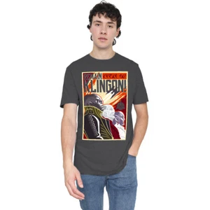 Star Trek Discovery Remain Klingson Poster T-Shirt S-2XL, Charcoal - Picture 1 of 5