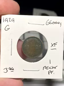 1929 G Deutschland 1 Pfennig - Bild 1 von 2