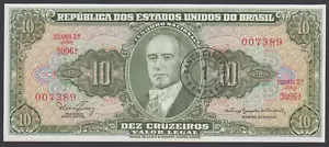Brazil 1 Centavo 1966-67 AU-UNC P. 183, Banknotes, Uncirculated - Picture 1 of 2