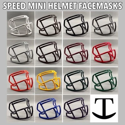 Riddell Speed S2BD-SW-SP Plastic Mini Helmet Facemask - Custom Replacement - Image 1 of 2