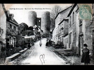 CROCQ (23) COMMERCE Mode "GOUMY" animé & CHATEAU en 1904 - Bild 1 von 1