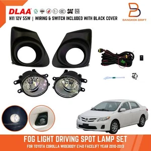 Fog Lamp Spot Light For TOYOTA COROLLA SEDAN FACELIFT E140 10-13 Black Cover - Foto 1 di 9