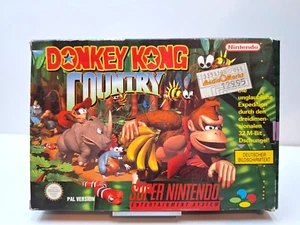 Donkey Kong Country 1 - SNES - Super Nintendo Game With OVP - PAL - Classic - Picture 1 of 11