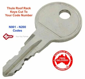 Thule Roof Rack Key & Ski Rack Keys "N" Series Replacement Key N001 To N200 - Picture 1 of 5